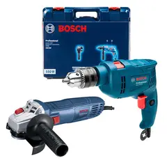 BOSCH - Taladro Perc 1/2" 550W + Amoladora Angular 4 1/2 710W