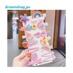 GENERICO - GANCHOS PARA CABELLO DE NIÑAS - X14 PIEZAS