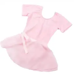 GENERICO - CONJUNTO TRAJE DE BALLET DE ALGODON CON FALDA ENVOLVENTE - NIÑAS