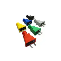 GENERICO - ENCHUFE 15A 2 POLOS DE COLORES PVC