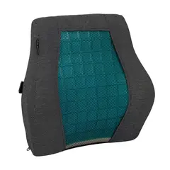 GENERICO - Cojín lumbar viscoelástico con gel y funda gris