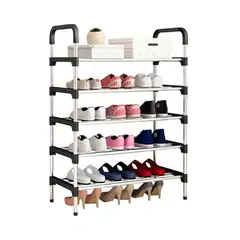 GENERICO - Organizador de Calzados Multiuso Zapatero de 5 Niveles Negro