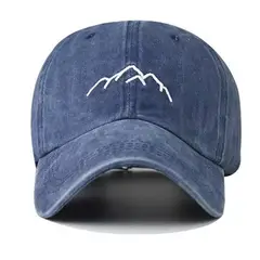PEACE AND LOVE - Gorro Unisex Azul Vintage Montaña
