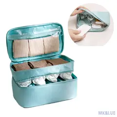 GENERICO - PACK ORGANIZADOR ROPA INTERIOR+ORGANIZ. CABLES PARA VIAJES