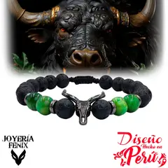 JOYERIA FENIX - Pulsera Cráneo Buey - Joyería Fenix