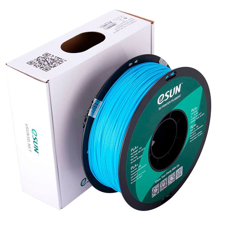 Filamento 3d pla+ 175mm 1kg - Celeste