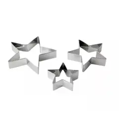 GENERICO - Cortador de Galletas Forma de Estrella x4