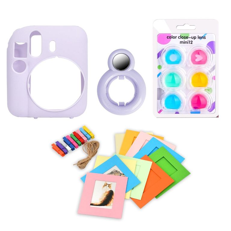 PROTECTOR DE SILICONA MINI 12 + SELFIE+ PORTAFOTOS + FILTROS