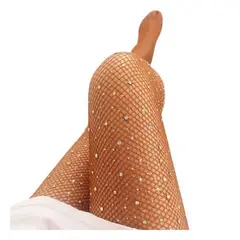 GENERICO - Panty Profesional Mallas Medias Latino para Baile con brillos