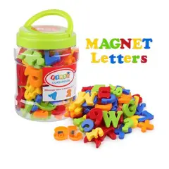 GENERICO - Letras y Numeros Magneticos en Taper 78 Piezas Imantadas Didactico