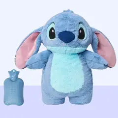 GENERICO - Peluche Stit Azul Colicos + Compresa Importado - Mide 29 cms alto