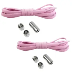 GENERICO - Cordones o Pasadores Elasticos Color Rosado Claro - Rosa - 1