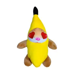 GENERICO - Peluche Banana Cat ojos corazón