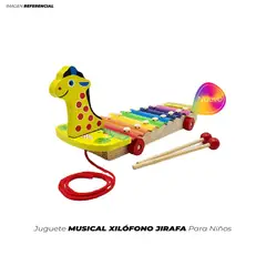 GENERICO - Carro Musical Xilófono Jirafa Para Niños