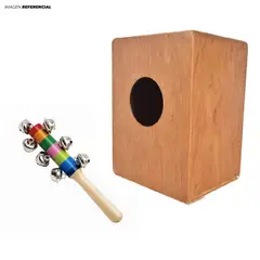 GENERICO - JUGUETE MUSICAL CASCABEL + JUGUETE MUSICALES CAJON PEQUEÑO