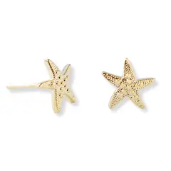 AMBAR JOYERIA - Arete estrella de mar Tiny LAMINADO EN ORO