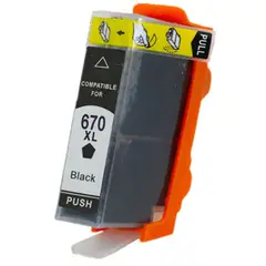 HP - TINTA NEGRO 670 670XL compatible Impresora 3525 4615 4625 5525 6526