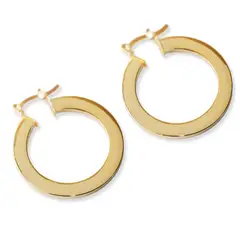 AMBAR JOYERIA - Argolla Plane 28mm LAMINADO EN ORO