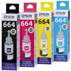 EPSON - SET Botellas tinta 664 serie L X 4UNIDADES 15P