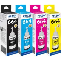 EPSON - KIT Tinta 664 original Botellas tinta serie L X 4UNIDADES 15P