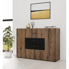 TU MESITA - Aparador Recibidor Aconcagua color MarrónNegro