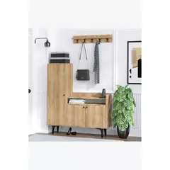 TU MESITA - Aparador recibidor moderno 3 puertas Sicilia color Duna