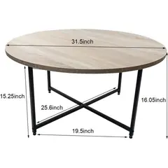 TU MESITA - Mesa de Centro Redonda Briela