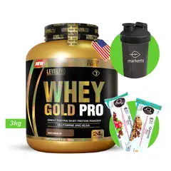 LEVEL PRO - Whey Gold Pro 3kg Chocolate + Regalos