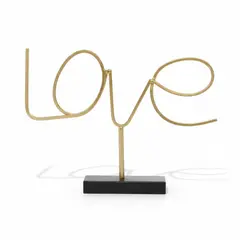 GENERICO - Figura Decorativa de Metal LOVE