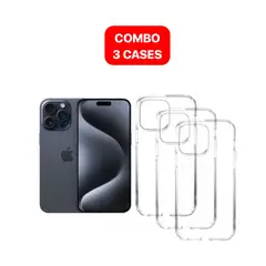 SPACE - Combo Case Para Iphone 15 Pro Max Transparente