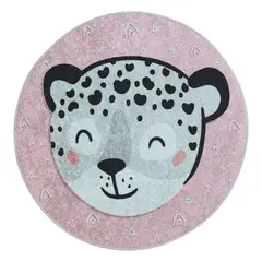 GENERICO - Alfombra Cicular Niños Tigre Blanco 120 x 120cm