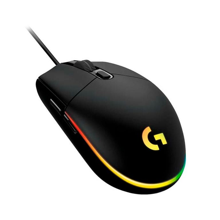 Mouse G203 Lightsync Optical 8000 Dpi Rgb Black