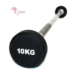 GENERICO - Barra Recta Con Peso Fijo Engomado 15 Kg