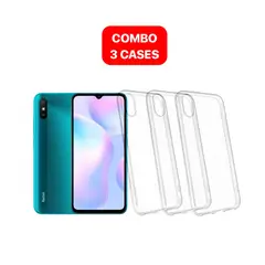 SPACE - Combo Case Para Redmi 9A Transparente
