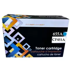 HP - TÓNER COMPATIBLE CF451A 655A - CYAN