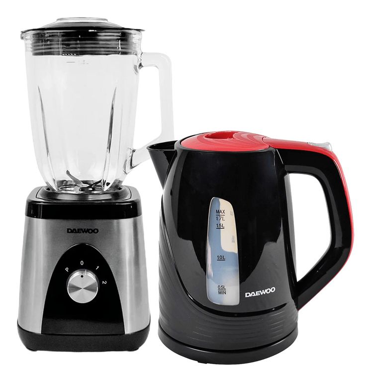 Combo Licuadora Plateada 1.5L+Hervidor 1.7
