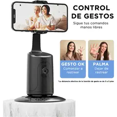 GENERICO - Trípode con IA para Celular Seguimiento Facial Automático 360° Gestos