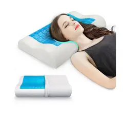 GENERICO - Par de Almohadas de espuma viscoelástica de Gel con funda