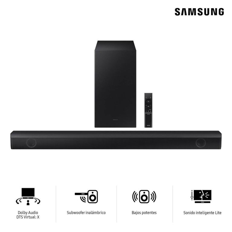 Soundbar 410W con Bluetooth HW-B550 - Negro