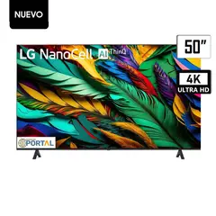 LG - Televisor 50 Nanocell Smart TV UHD 4K 50NANO77