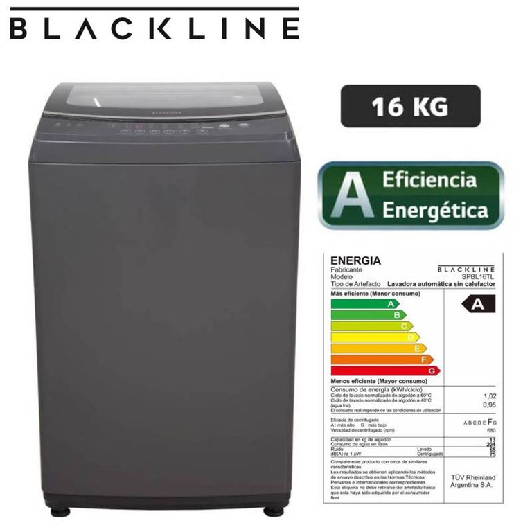 Lavadora Carga Superior 16Kg SPBL16TL - Gris Oscuro