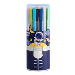 GENERICO - PLUMONES X 48 UNIDADES DISEÑO ASTRONAUTA