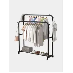 OEM - Organizador Ropa Doble con Ruedas Multiusos