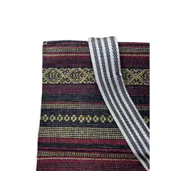 GENERICO - Bolso de 34x31x12 con cierre de poliéster tejido oscuro