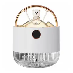 NEO DIGITAL - Humidificador D15 difusor de aroma portátil 600 ml con luz LED blanco