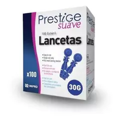 NIPRO - LANCETAS PRESTIGE SUAVE CAJA X 100 UNIDADES