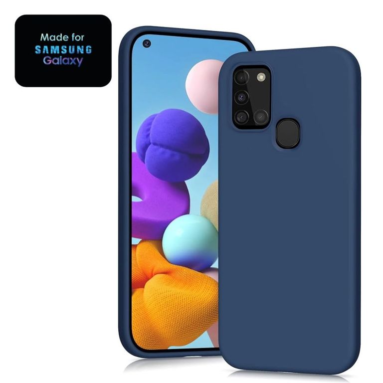 Silicone Case Samsung A21s Con Marca