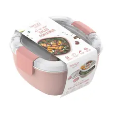 BENTGO - Lonchera para Ensalada Salad Lunch Box - Blush Marble