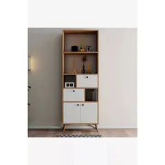 TU MESITA - Librero Organizador Salomé color DunaBlanco