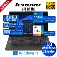 LENOVO - Laptop V15 G4 IRU 15.6" FHD TN, Intel Core i7-1355U, 13va Gen, Ram 16GB, SSD 1 TB, Win 11 Pro